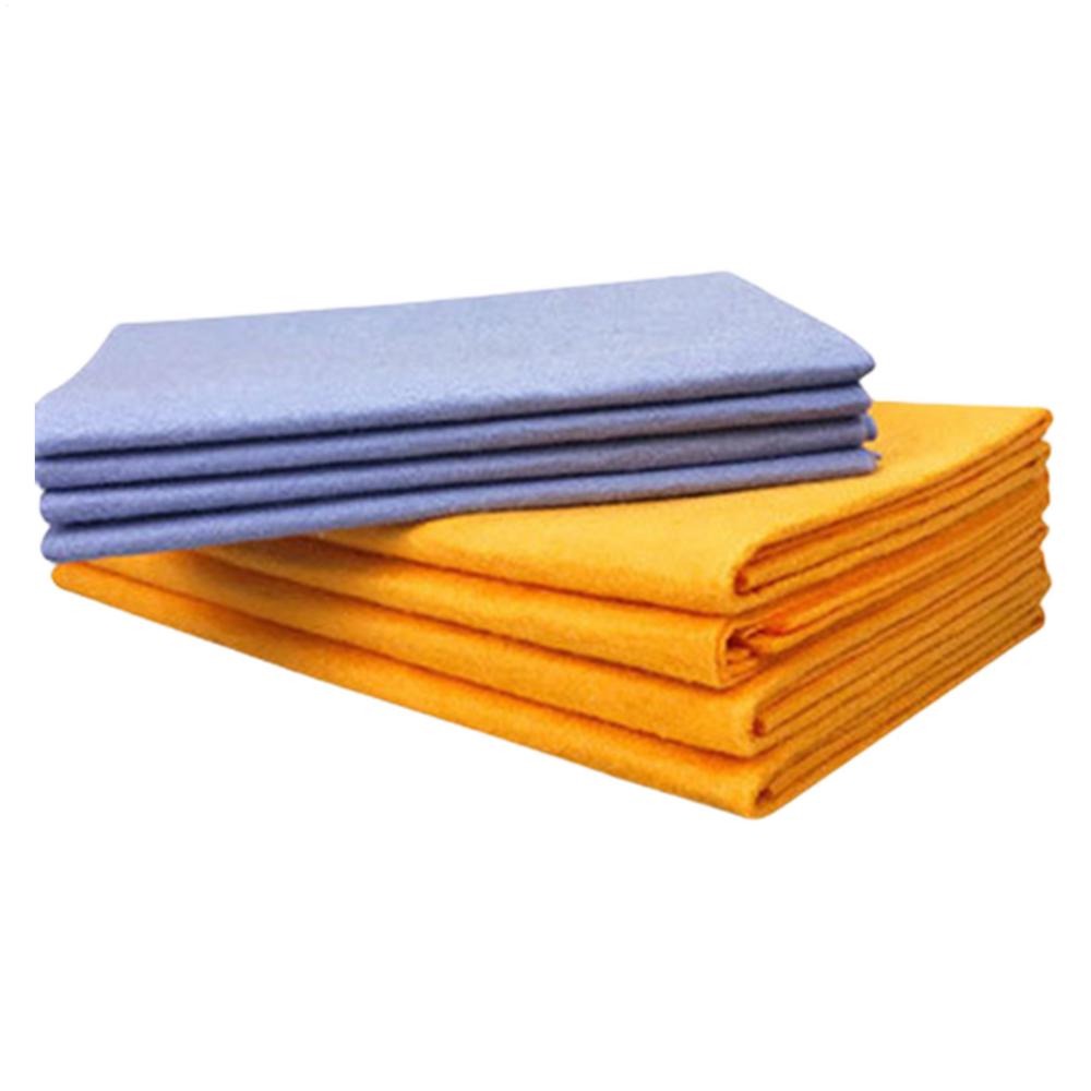8pcs Reusable Chamois Cloth Super Absorbent Car Drying Towel Cleaning Shammy Multi-Purpose Super Absorbent Kitchen Chamois Towel
