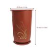 2Pcs Resin Orchid Planters Breathable Flower Pots Saucer Safe Durable Long Lasting Spring Outdoor Decor Orchid Plant Pots