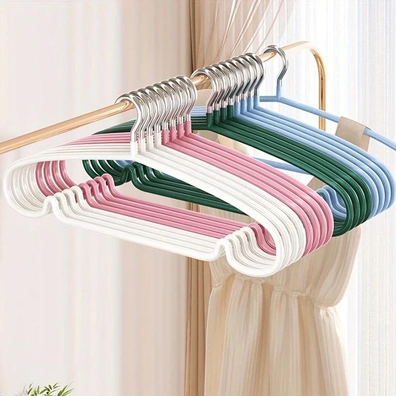10PCS Bold Wave Hanger for Home Use, Non Marking Clothes Hanger for Children, Clothes Hanger for Dormitory Use