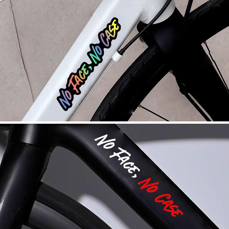 1PC NO FACE NO CASE Motorcycle helmet Stickers Waterproof Bicycle Top Tube Motorbike Fuel Tank Universal Durable Vinyl Decals