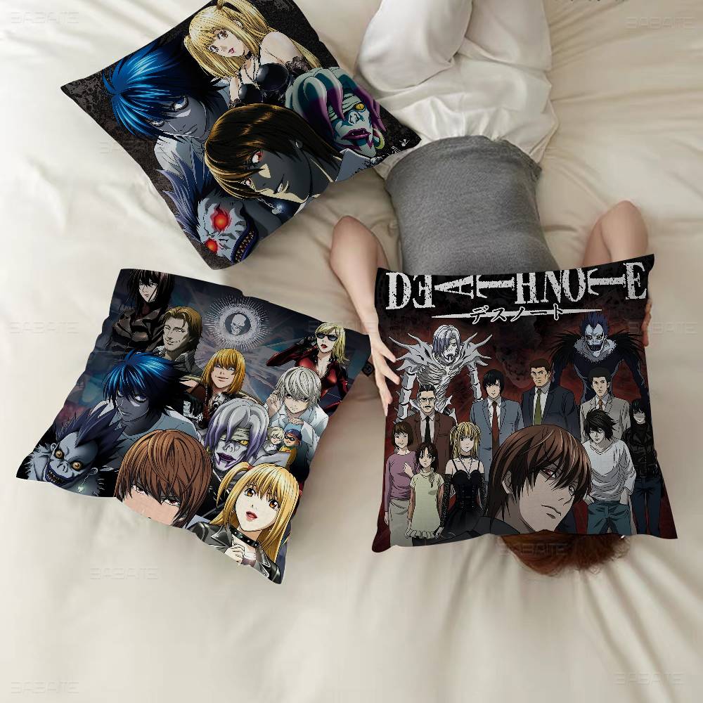 Anime Death Note Stitch Lucky Dragon Pillow Cover Sofa Cushion Cover Home Room Decoration Children Gift