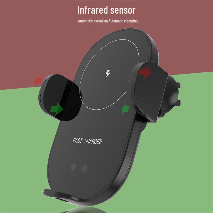 Suport auto cu senzor infraroșu de 15W și încărcător wireless pentru telefon