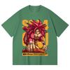 T-shirt unisex in cotone pesante 100% da 230 g/m² con stampa Dragon Ball V42 Goku SSJ4.