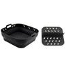 Foldable Silicone Air Fryer Trays Reusable Pot Oven Liner  Air Fryer Accessories