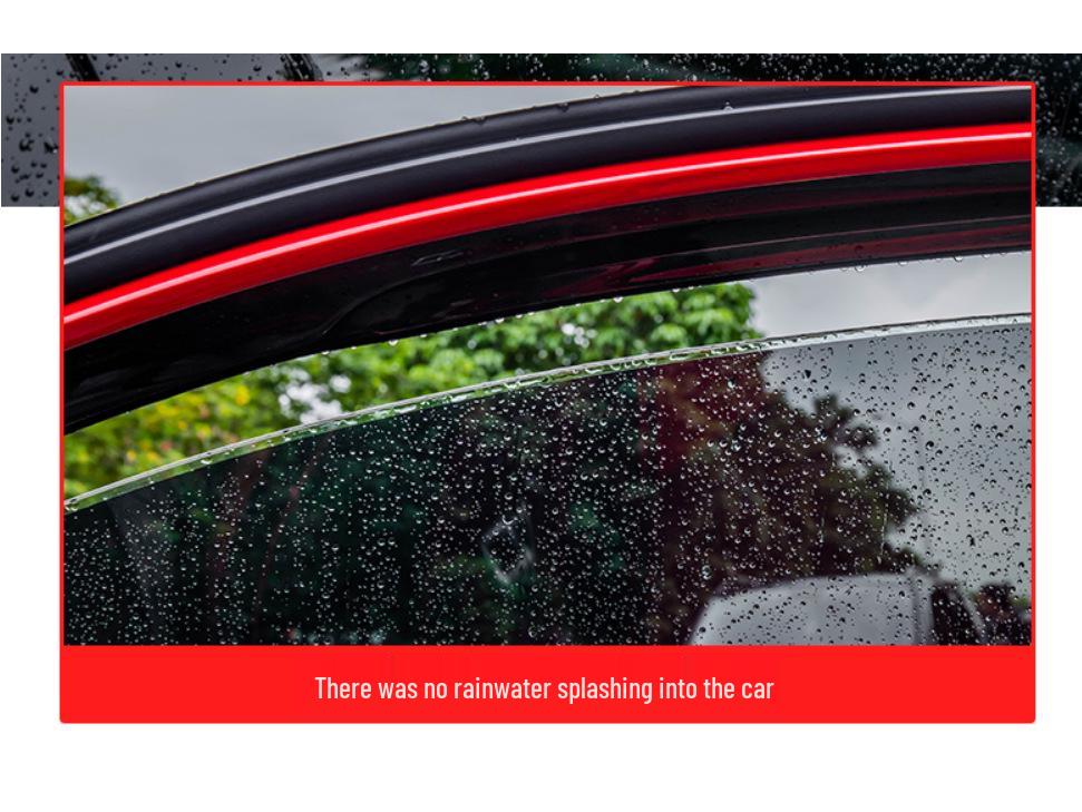 Honda Civic Rain Guards: Fits Hatchback & Sedan - Window Eyebrows & Deflectors