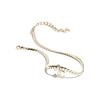 CHANEL [24P Spring and Summer] 24P solid color double C diamond metal rhinestone necklace women's gold