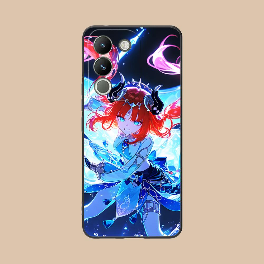 Game GI Nilou Matte TPU Mobile Phone Case for VIVO V60 V50 V40 V30 V29 V27 V25 V23 Pro Lite 5G Colorful Printing Cover