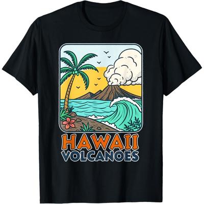 Hawaii Vulkane Malerische Naturlandschaft Design USA T-Shirt