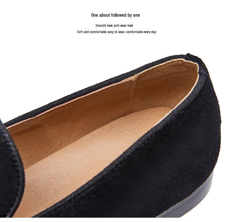 Britischer Sommer-Suede-Leder-Loafer: Mattierte, Atmungsaktive Slipper für Geschäft & Freizeit