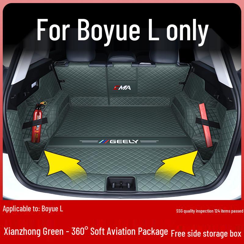 Geely Boyue L 2024 Trunk Mat - Full Coverage Tail Box Interior Decor Fán