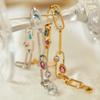 Titanium Steel Return Buckle Jewelry Stainless Steel High-End Color Zircon Bracelet Female