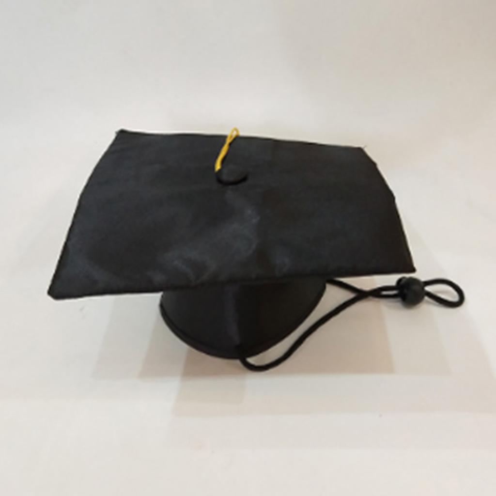 Graduation Hat Pet Accessory Adjustable Pet Graduation Cap For Puppy Kitten Pet Birthday Dress Up Props