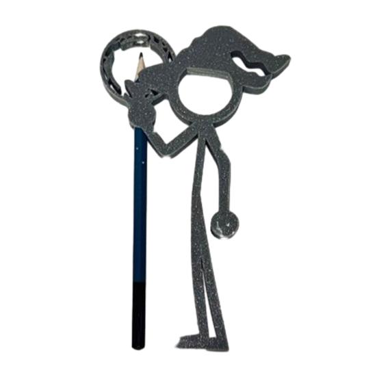 

Creative Stickman Pen Holder 3D Printed Line Figure Pencil Display Stand Novelty Stationery Organizer for Home Office Desk Decor E