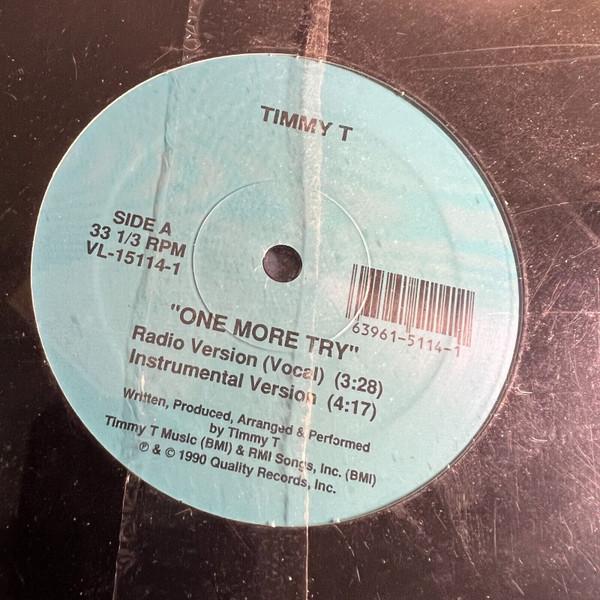 

12inch Record TIMMY T One More Try VL151141 Quality Records 1990 US Pop Used