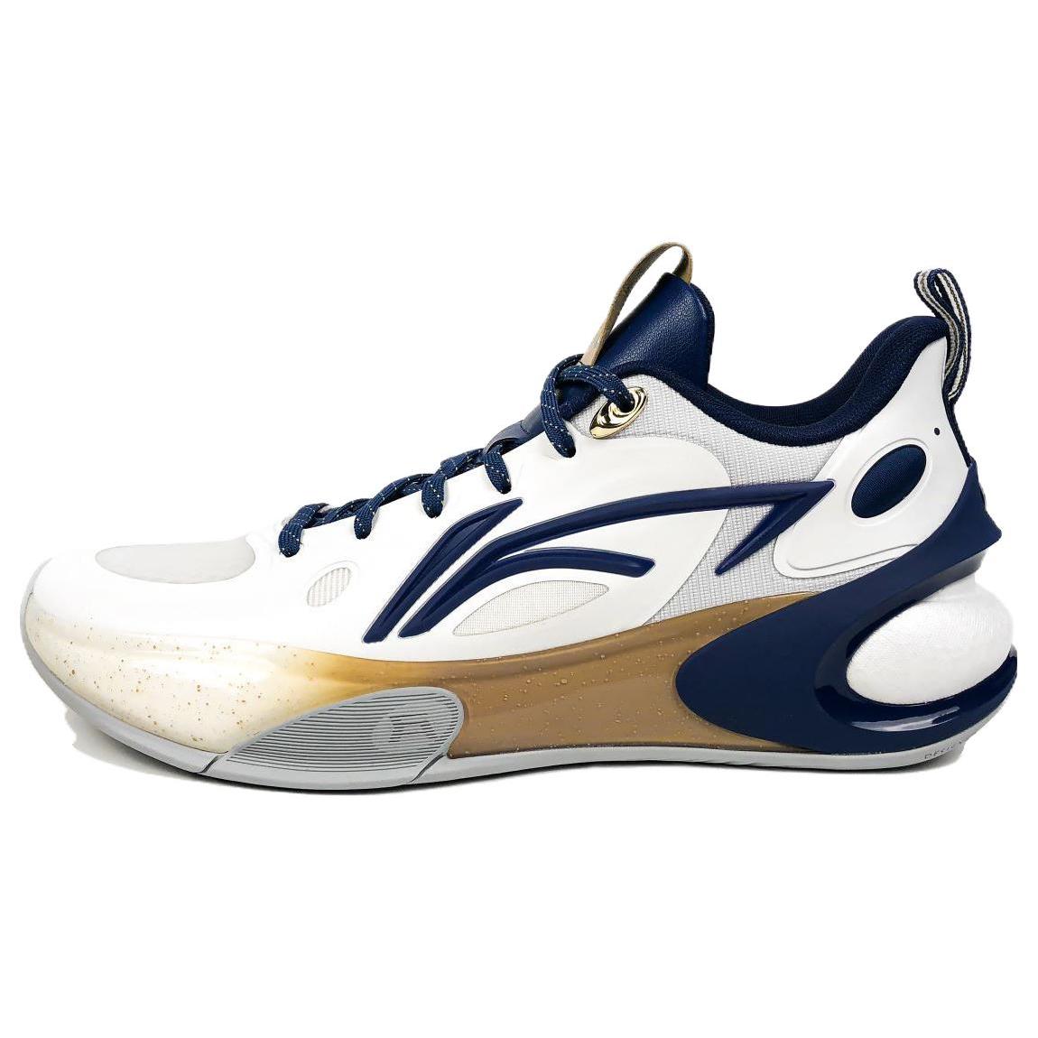 

new LiNing YuShuai 17 LOW Cushioning Low Top Basketball Shoes Men s White Blue 42
