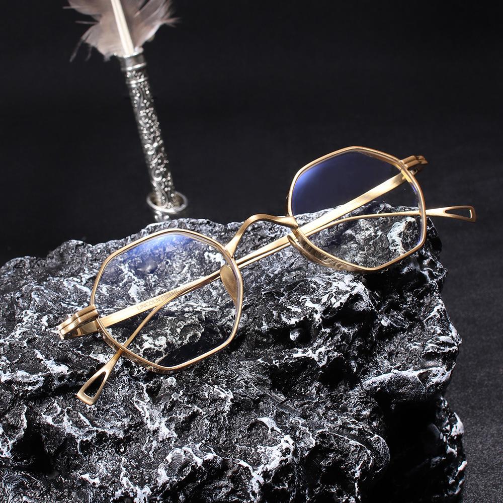 Lingkeonpeuleim Lf820_Black Ip Titanium Eyeglass Frame