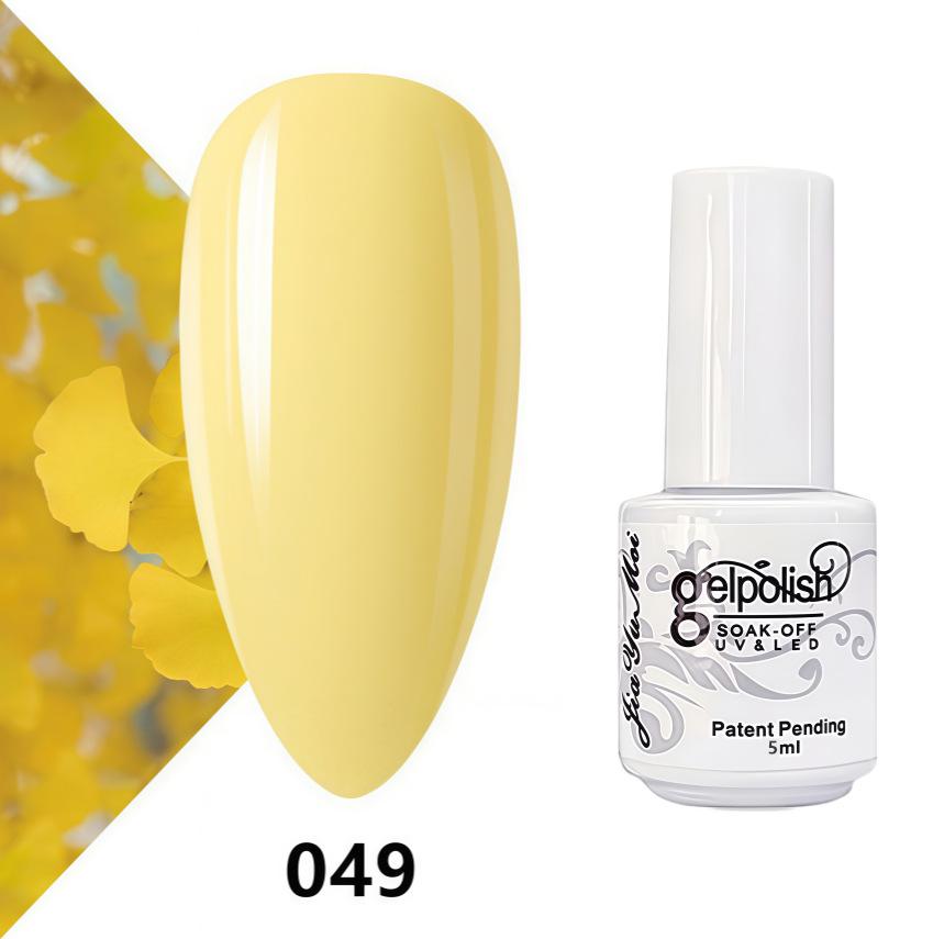 GELPOLISH Nail Art Set: Base, Top Coat, Transparent & White Gel Polishes