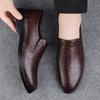 Classic Brand Men's Genuine Leather Shoes Office Business Dress Shoes Men's Loafers Casual Driving Shoes Anti Slip Free Delivery
