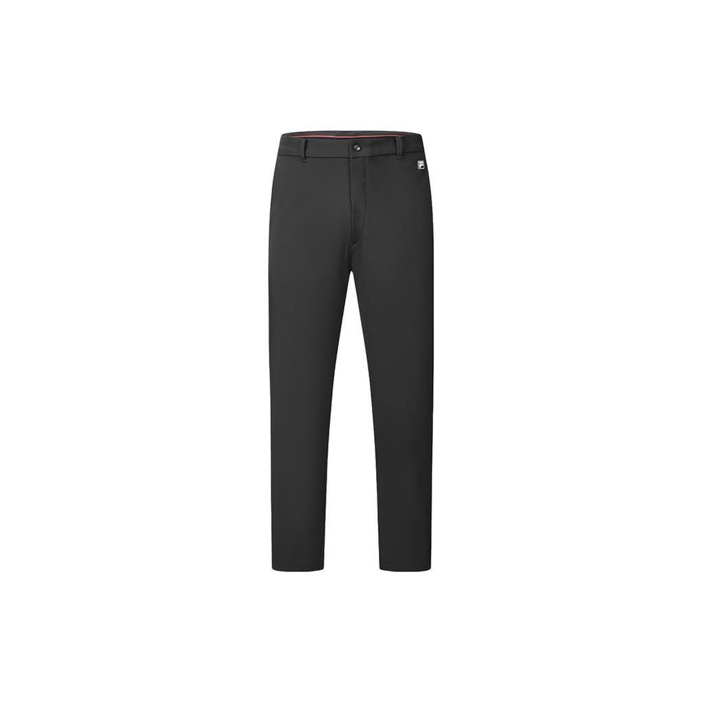 Fila Golf Series Solid Color Straight Leg Elite Woven Casual Pants Men Bottoms Deep-Black A11M335813F-BK