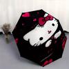 Hello Kitty,Gothic Style Automatic Folding Umbrella-Simple 8-Rib Design, Bright Cartoon Pattern, Durable Iron Frame, Suitable For Travel, Ou