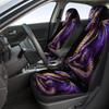 Purple Golden Dragon Designed Car Seat Cover Set For Most Cars, Decorative High-Quality Car Seat Protector Covers Full Set, Univ