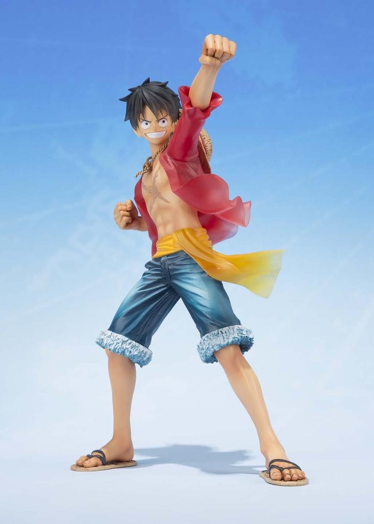 TAMASHII NATIONS Figuarts Zero ONE PIECE Monkey Luffy Anniversary 145mm lakovaná hotová figurka D. -5. vydání - přibl. PVC a ABS