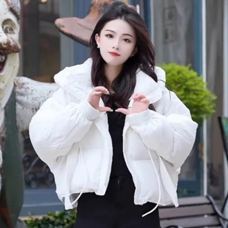 New Women's Winter Cotton Coat, Short Korean Style Design, Loose Cotton Coat, Thickened Coat for Small People