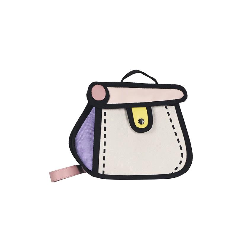 POLYESTER 2D Polyester Square Shoulder Bags Cute Color Matching Women's Bags Sale 2026 Brand Casual Design Sense Handbags