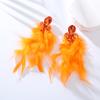 New Style Feather Long Earrings - Long and Elegant Ethereal Earrings with High-end and Unique Style. Ear Ornaments.