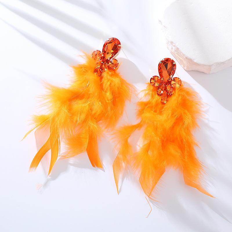 New Style Feather Long Earrings - Long and Elegant Ethereal Earrings with High-end and Unique Style. Ear Ornaments.