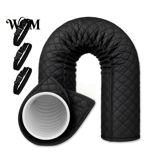 Energy Saving Ac Hose Sleeve Air Conditioner Insulation Cover, with Tool-free Installation And Adjustable Duct Heat Straps, Exhaust Shield,