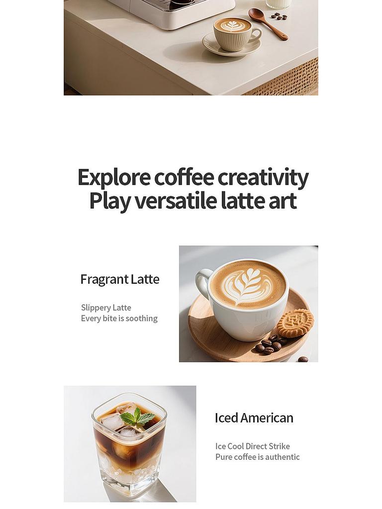 Nowy włoski półautomatyczny ekspres do kawy z ekstrakcją pod wysokim ciśnieniem i spieniaczem do mleka do użytku domowego