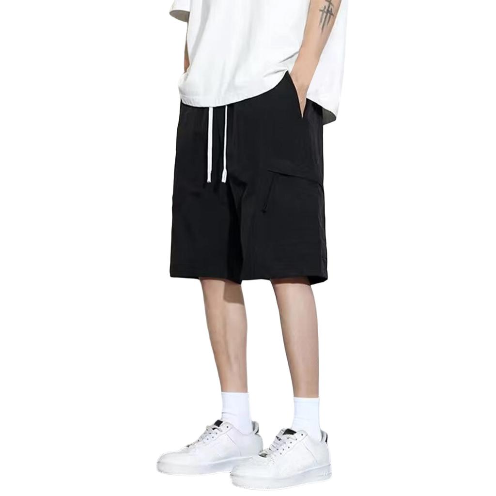 Men's Summer Multi-Pocket Cargo Shorts Men's Casual Fashion Color Loose Cargo Shorts