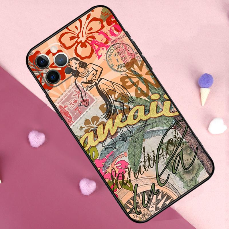 Aloha Beach Life Hawaii Phone Case For iPhone 17 Pro Max 11 14 15 16 Pro Max Plus 12 13 Mini 16e 17 Air Back Cover