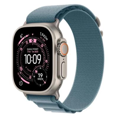 Watch Ultra 3 GPS + Cellular 49mm Natural Titanium Case with Light Blue Alpine Loop - Small