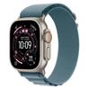 Watch Ultra 3 GPS + Cellular 49mm Natural Titanium Case with Light Blue Alpine Loop - Medium