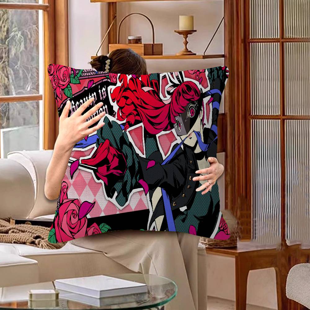 P-Persona 5 Pillow Cover For Bedroom Room And Living Room Sofa Decorative Cushion Cover