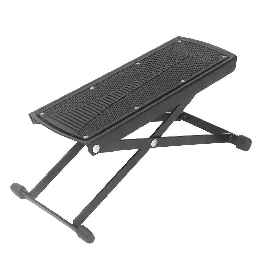 Guitar Foot Rest Stand Plastic and Metal 6 Height Levels Adjustable Thickened Guitar Rest Step Footstool