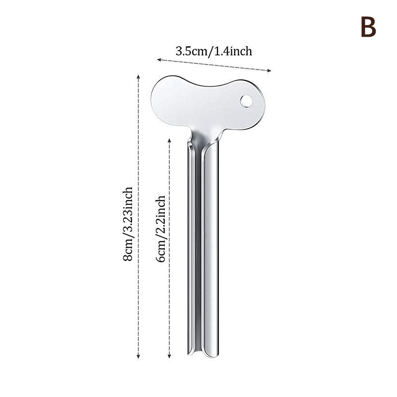 (YOUU06)1pc Stainless Steel Toothpaste Squeezer Facial Cleanser Toothpaste Dispenser Squeezer Tube Tool Metal Accessory