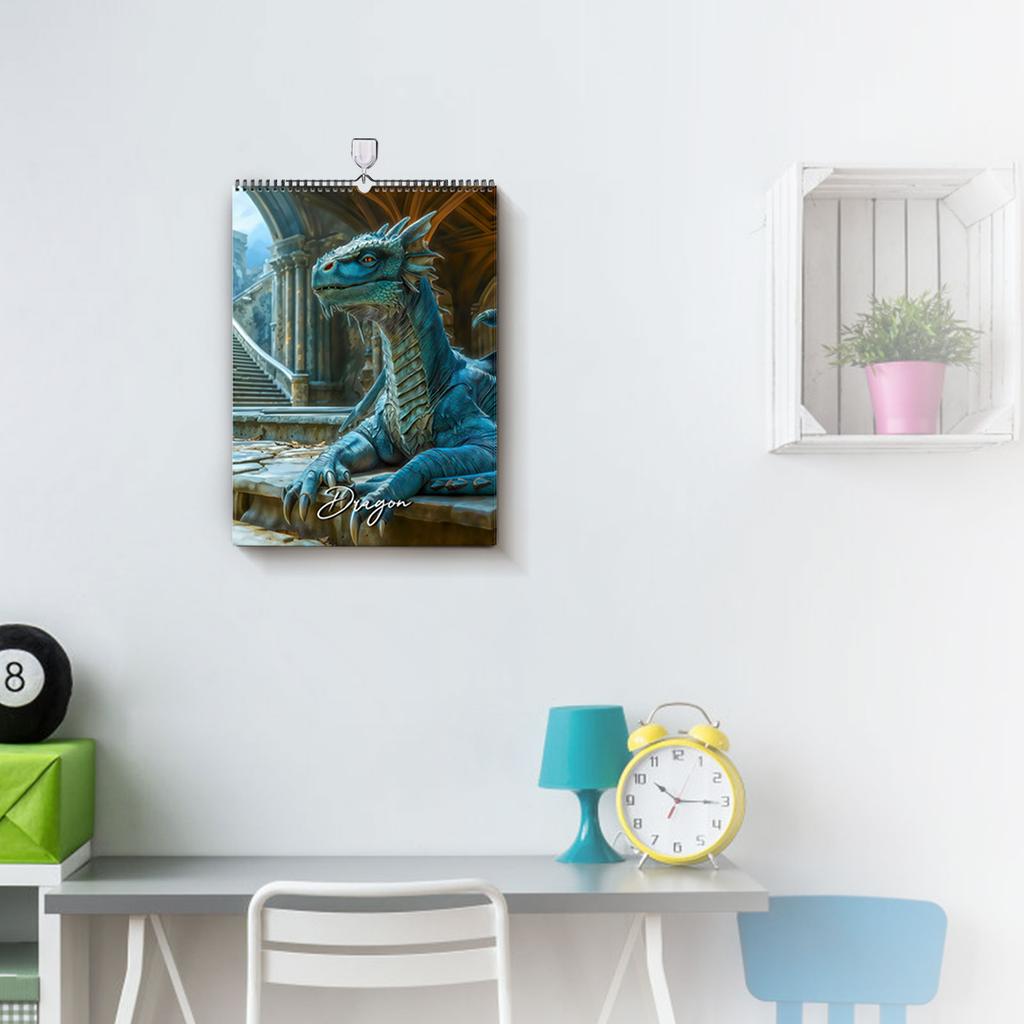 Dračí nástěnný kalendář – Ilustrace se svátky