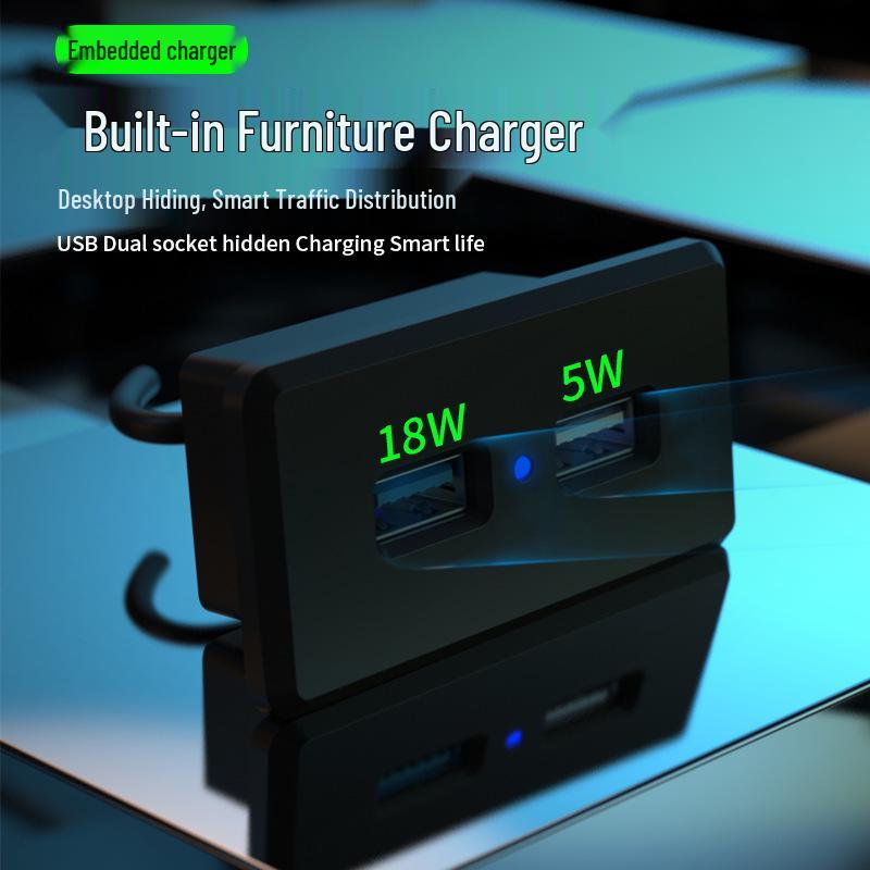

Crossbus Dual-Port 18W High-Power USB Vehicle Charger