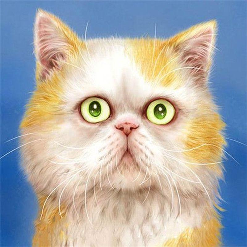 5D DIY diamantová malba Zvířecí křížový steh Celokulatý vrták Diamantové vyšívání Prodej Domácí dekorace