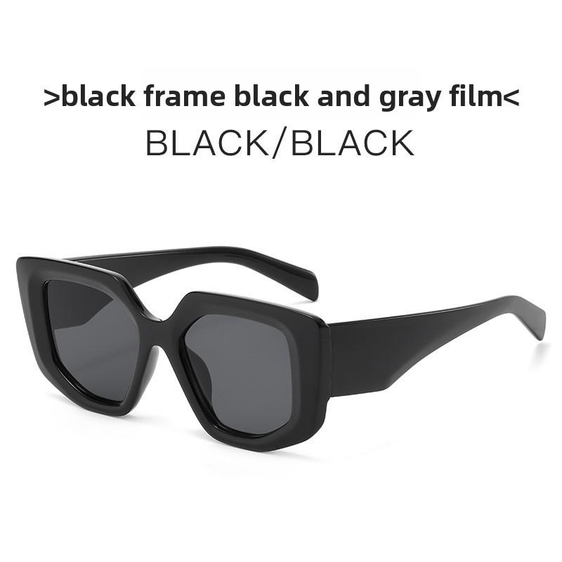 Vintage Cat Eye Square Sunglasses With Pc Frames For Fashion Outdoor Travel BlackFrameBlackGreyLenses