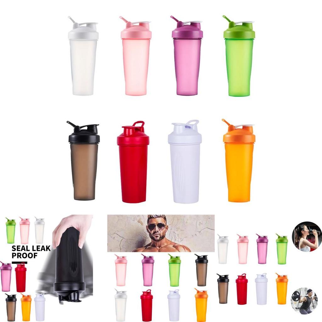 Customized Logo Pp Sports Shaker Bottle 600ml Fitness Portable Water Bottle