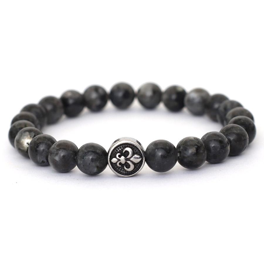 New Beaded Bracelet For Men 8mm Natural Tiger Eyes Obsidian Lava Stone Braclet Hematite Healing Braslet Stainless Steel Buckle