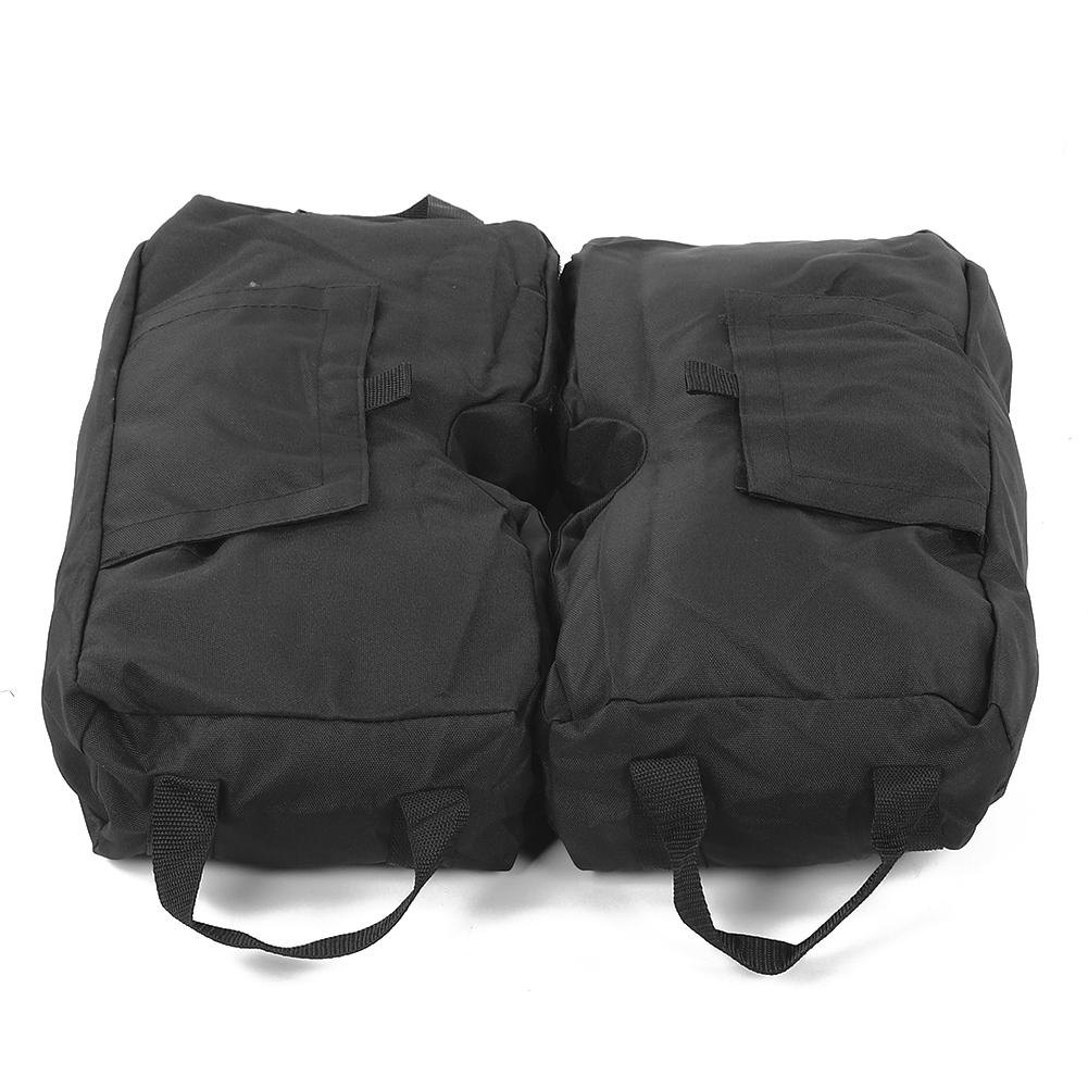 2PCS 600D Oxford Cloth Black Outdoor Canopy Detachable Bearing Fixed Sandbag Awning Sun Umbrella