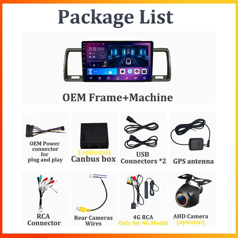 Car Multimedia Player For Toyota Hiace 2010 2011 2013-2018 Car Radio Player Intelligent Car Systems GPS Navigation Android 14