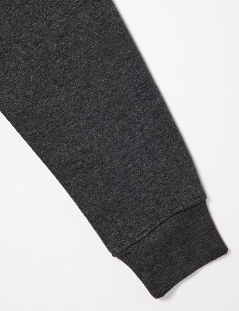 Amazon Essentials Men's Quarter-Zip Fleece Pullover Sweatshirt, Long Sleeve, Heather Charcoal, Size L