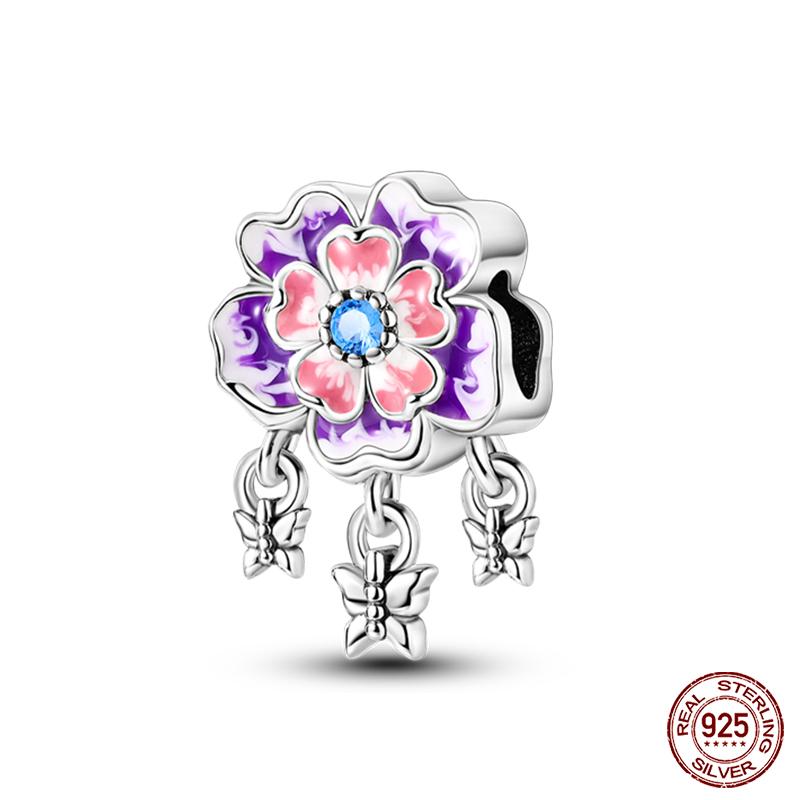 100% Kupfer Exquisite Blume Sonnenblume Spinne Anhänger Perlen Passend für Qikaola Original Armbänder Diy Geburtstags Schmuck Geschenk