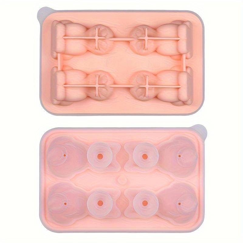 

1pc Silicone Cat Shaped Ice Cube Tray Flexible Chocolate Mold,Pudding Jelly Candy Mold for Whiskey Cocktails Kitchen Party Supplies,Cocktail Ice Maker 1pc рожевий